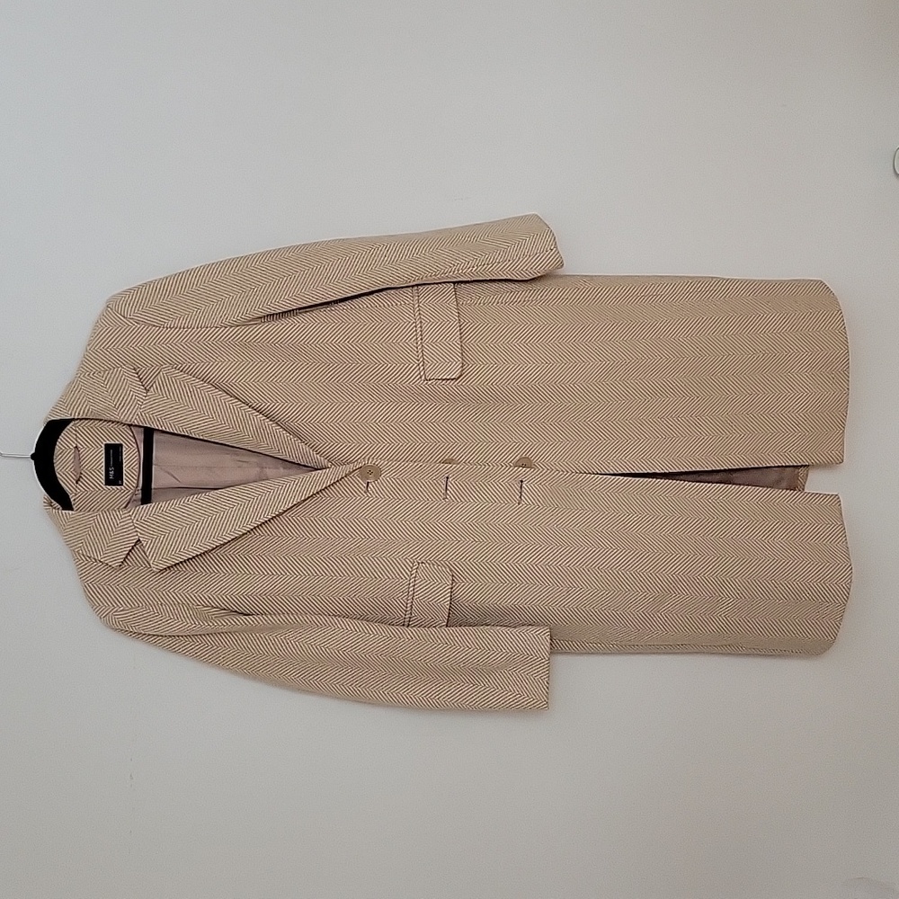 Wool mix long coat